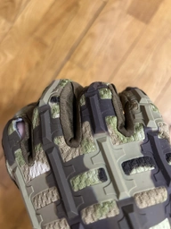 Перчатки Тактические с Пальцами Порезозащитные Противоскользящие ClefersTac MEGL размер М - Зеленый Мультикам (5002366) фото от покупателей 1