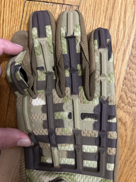 Перчатки Тактические с Пальцами Порезозащитные Противоскользящие ClefersTac MEGL размер ХL - Зеленый Мультикам (5002368) фото от покупателей 1
