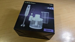 Блендер Liberton LHB-0301, белый, погружной, 600W, турборежим, венчик, чаша измельчителя 400мл, мерный стакан 600мл фото от покупателей 1