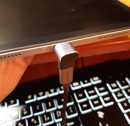 Угловой переходник адаптер OTG USB Type-C M/F (USB 4.0, 40Gbps, 100W, 8K) Metal Style-2 (48582) фото от покупателей 1