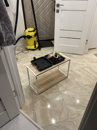 Книжкова полиця універсальна Ferrum-decor Стім 1 38x63x26 білий ДСП Дуб Артизан 16мм (XK00027)
