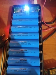 Акумулятор 18650 Li-Ion Vipow ICR18650 FlatTop, 2500mAh, 3.7V, Blue фото от покупателей 12