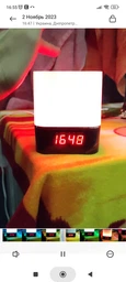 Ночник лампа многоцветный портативный светильник MiNi-HiFi Speaker и беспроводная спикер Bluetooth с часами 1200 mAh фото от покупателей 4