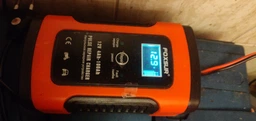 Зарядное устройство для автомобиля и мотоцикла FOXSUR 12V 5A импульсное зарядное устройство с ЖК-дисплеем Красный фото от покупателей 5
