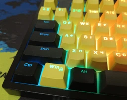 Набор кейкапов Hator First Ukrainian PBT keycaps UKR/ENG/rU White (HTS-136) фото от покупателей 6