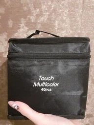 Маркери двосторонні Touch Multicolor 60 кольорів та Альбом на спіралі А5 на 50 аркушів Професійний набір для малювання фото від покупців 1