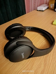 Навушники HOCO Mighty BT headphones W40 |BT5.3, 7H, AUX/TF Card, Type-C| Blue фото від покупців 6