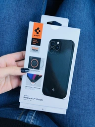 Чохол протиударний Spigen Mag Armor MagSafe (MagFit) ACS03226 для Iphone 13 Pro Max/12 Pro Max (6.7") Black фото від покупців 1