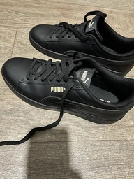 Мужские кеды низкие Puma Smash 3.0 L 390987-02 47 Черные (4065452548094)