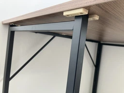 Стіл розкладний Моріс Ferrum-decor 750x1000x600 Чорний метал ДСП Кашемір 16 мм (MORI1013) фото від покупців 3