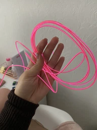Гнучкий холодний неон з кантом, підсвітка салону авто рожевий/pink 1м фото від покупців 1