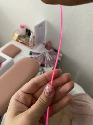 Гнучкий холодний неон з кантом, підсвітка салону авто рожевий/pink 1м