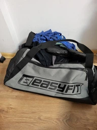 Спортивная сумка Easyfit SB1 45 л (с отделением для обуви и карманом для влажных вещей, лямкой через плечо, для спорта и фитнеса) EF-8001-GY