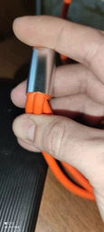 Кабель USB 3в1 для швидкої зарядки до 120W 6A Type-C/Lightning(IPhone)/Micro-usb надгнучкий - Помаранчевий фото від покупців 4