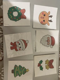 Алмазная вышивка наклейки стикеры ColorArt Новогодние
