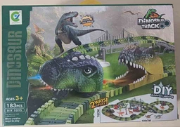 Гоночний трек для дітей Dinosaur Track 183 елементи / гнучка траса з динозаврами / гоночний трек - парк динозаврів 9147 DobraMAMA Зелений 68841 фото від покупців 8