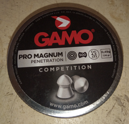 Пули Gamo Pro Magnum 4.5мм, 0.49г, 500шт