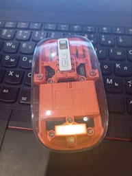 Мышь беспроводная прозрачная FMouse-M133-2.4GHZ+BT2 аккумуляторная 800-2400 DPI фото от покупателей 2