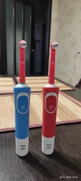 Oral b Braun Kids насадки для электрической детской зубной щетки на зубную щетку орал би браун Dental Man EB 10 сменные разноцветные мягкая щетина универсальные насадка детская мягкая набор 4 шт для зубов десен и межзубных промежутков на орал б фото от покупателей 1