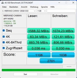 Твердотільний накопичувач SSD M.2 Mibrand Caiman 512GB NVMe 2280 PCIe 3.0 3D NAND MIM.2SSD/CA512GB фото від покупців 9