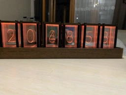 Ретро настольные электронные часы с подсветкой Nixie RGB Glow Tube Clock (338294) фото от покупателей 7