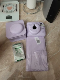 Набор камера Fujifilm Instax Mini 12/Фотобумага 10 шт/Чехол/Фотоальбом 64 фото Белый