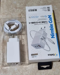Зарядний пристрій Gelius Nimble GaN 65W GP-HC051 White w/Type-C to Type-C cable (90473) фото от покупателей 2