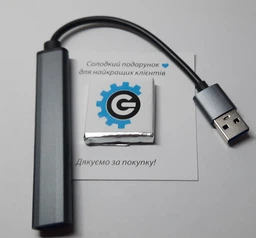 USB-хаб, концентратор / розгалужувач для ноутбука Addap UH-05, на 4 порти USB 3.0 + USB 2.0, Gray фото від покупців 5