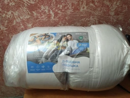 Подушка П-форма IDEIA 140х75х20 см U-shape для беременных, реабилитации и повседневного комфорта С наволочкой на молнии Антиалергенная Серая (4820227285990) фото от покупателей 3