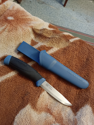 Нож фиксированный Mora Companion (длина: 215мм, лезвие: 102мм, углеродистая сталь), зеленый