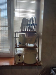 Телескопическая полка Kitchen для микроволновки 50 х 26 х 4 см Белый (IS33) фото от покупателей 4