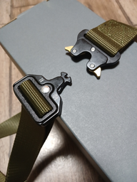 Ремінь тактичний Assault Belt з металевою пряжкою 125 см Зелений фото від покупців 2