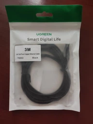Патч-корд UGREEN NW122 RJ-45 Cat6A U/UTP 10Gbps 10m Black (70656) фото от покупателей 8