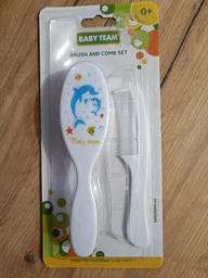 Набір Baby Team гребінець і щітка Білий (7105_білий)