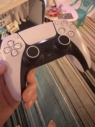 Силіконові накладки на аналогові стики Honson для джойстика PS5 Dualsense чорні з білою окантовкою 2 шт. фото від покупців 7