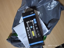 Акумуляторний ліхтар X509 із бічним діодом СОВ (зарядка від USB) Чорний фото від покупців 1