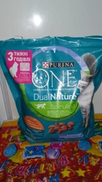 Сухий корм PURINA ONE Adult Dual Nature Spirulina для дорослих котів, з куркою 1.4кг (7613036269025) фото від покупців 9