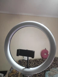 Кільцева лампа Ring Light 30 см зі штативом 2м світлодіодне LED кільце від USB набір для блогера 3 режими фото від покупців 7