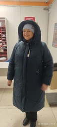 Зимова жіноча куртка великого розміру UF-fashion LRD-150-1 64 малахіт