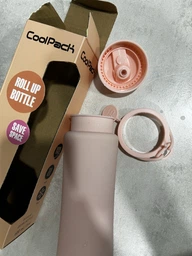 Пляшка для води CoolPack Pump Silicone Powder 600 мл силіконова Рожева (Z14647)