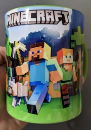 Чашка салатовая внутри 330мл с принтом Minecraft фото от покупателей 4