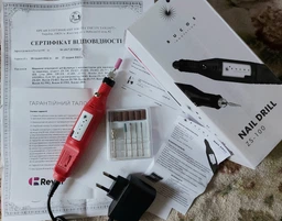 Фрезер-ручка Bucos ZS-100 20000 об. Червоний +6 покращених фрез
