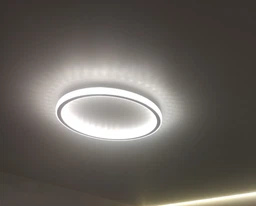 Люстра світлодіодна стельова LUMINARIA ORIENT ACRYLIC 80W R490 APP WHITE/CLEAR 220V IP20, LED світильник з пультом ДУ