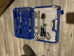 Автомобильный набор инструментов в кейсе 108 шт Piece tool set 1/4" и 1/2" Синий фото от покупателей 6