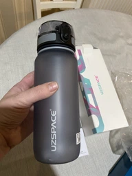 Пляшка для води Uzspace Grey 650 мл Сіра