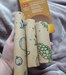 Вощанки (багаторазові вощені обгортки) для продуктів Uf.Bee - Набір з 3 штук фото от покупателей 1