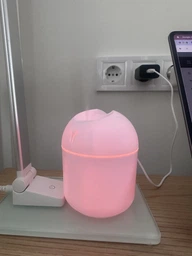 Зволожувач повітря ультразвуковий USB Colorful Humidifier білий фото от покупателей 2