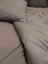 Комплект постельного белья Еней-Плюс Евро 200x220 см Luxe-0008 серый Microfiber (4820001331905) фото от покупателей 3