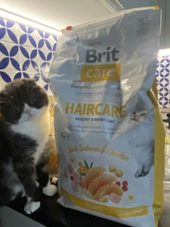 Сухой корм Brit Care Cat GF Haircare Healthy & Shiny Coat для кожи и шерсти кошек - 7 кг фото от покупателей 7