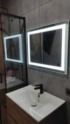 Зеркало с LED подсветкой SR-002 (600х800мм) фото от покупателей 9